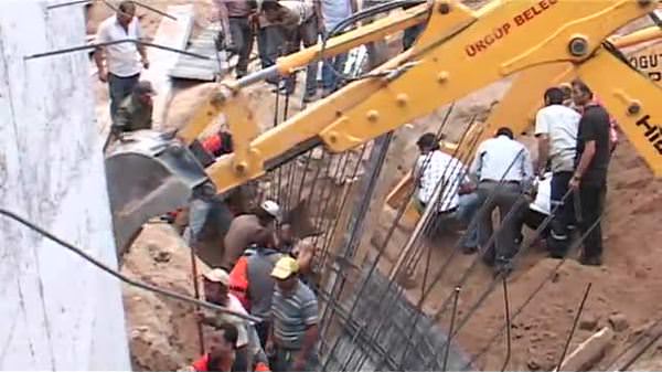 Nevşehir'de inşaatta göçük: 2 ölü