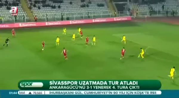 Sivasspor: 3 - Ankaragücü: 1 (Özet)