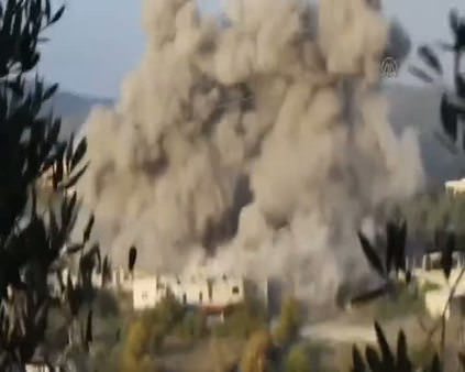 Esad'ın saldırısı kamerada