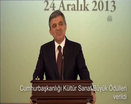 Cumhurbaşkanı Gül ödül töreninde konuştu