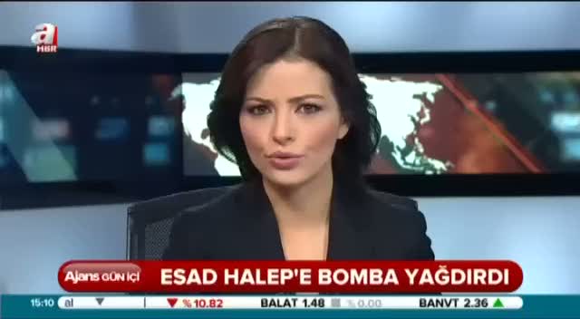 Halep'ten canlı yayın görüntüleri