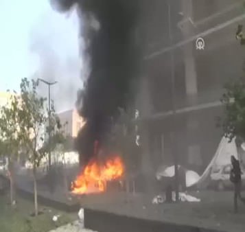 Beyrut'ta patlama sonrası ilk görüntüler
