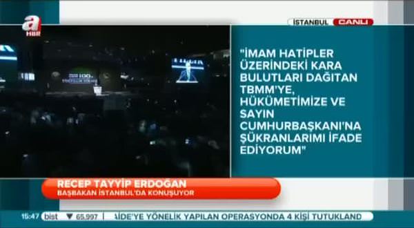 Erdoğan: Biz sinsice bünyeye yerleşmedik