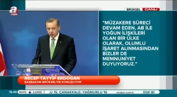 Erdoğan Brüksel'de Suriye'ye dikkat çekti
