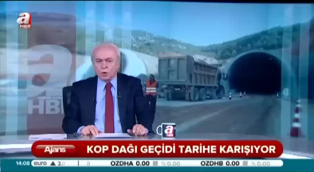 Kop Dağı Tüneli'nin inşaatı hızla devam ediyor