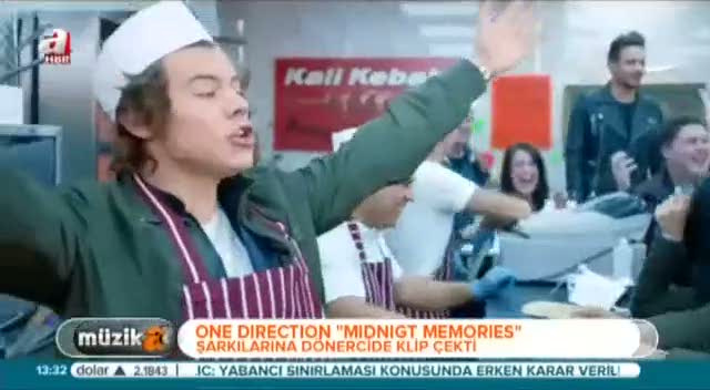 One Direction dönercide klip çekti