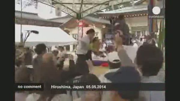 Japonya'da 'ağlayan sumo' yarışması