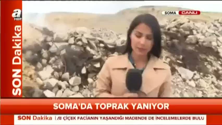 Soma'da toprak yanıyor