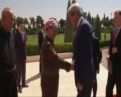 Kerry Mesud Barzani ile görüştü