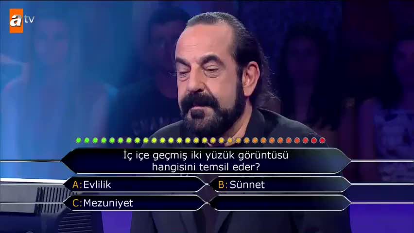 Yarışmacı bu soruda iki joker kullandı