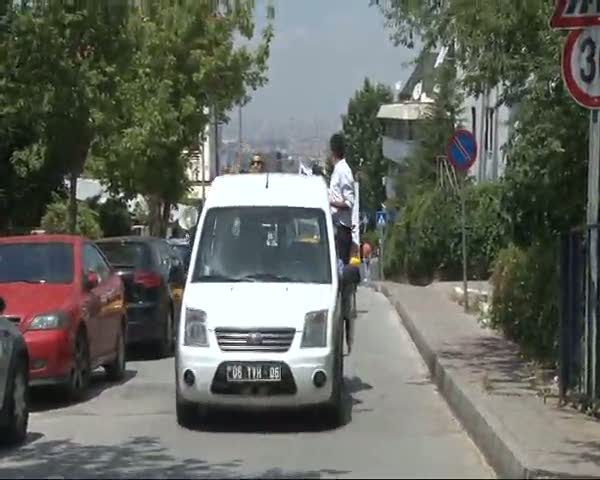 Şoförler İsrail'i protesto etti