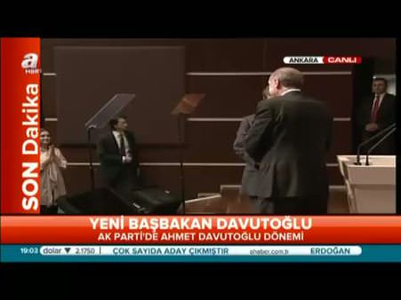 İşte Ahmet Davutoğlu'nun ilk konuşması