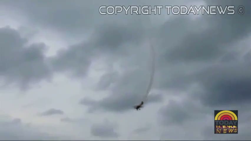 Uçak denize çakıldı