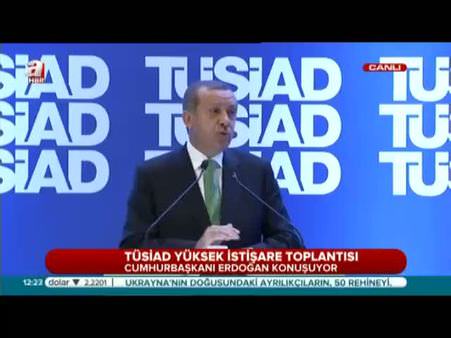 Erdoğan TÜSİAD'da Gezi destekçilerini eleştirdi