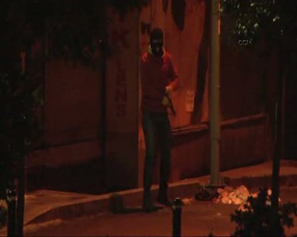 Kobani eyleminde polise ateş açan zanlılar kamerada