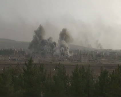 IŞİD kapıya saldırdı, koalisyon güçleri hava operasyonu başlattı