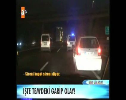 İki polis aracı TEM'i neden trafiğe kapattı?