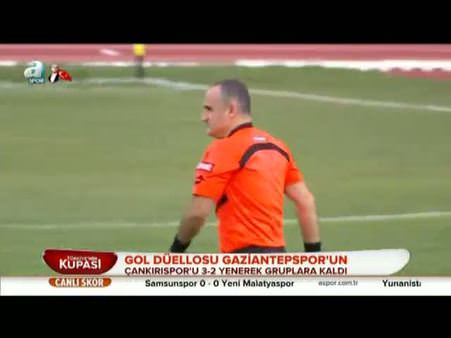 Çankırıspor: 2 - Gaziantepspor: 3 (Özet)