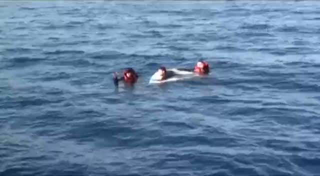 Denizde can pazarı böyle görüntülendi