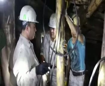 Ermenek'te maden içinden görüntüler