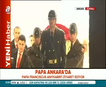 Papa Anıtkabir'de