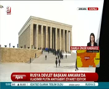 Vladimir Putin Anıtkabir'de