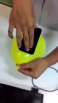 Balonla cep telefonuna kılıf işte böyle yapılır