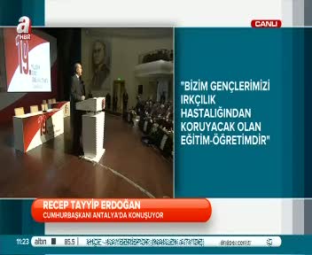 Erdoğan'dan öğretmenlere ırkçılık dersi