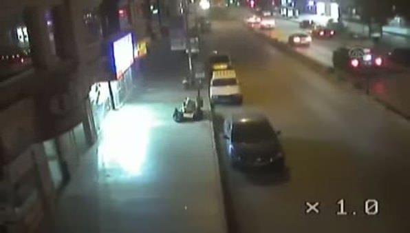 Erzincan'daki trafik kazaları MOBESE kameralarında