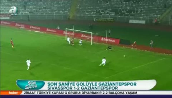 Sivasspor: 1 - Gaziantepspor: 2 (Özet)