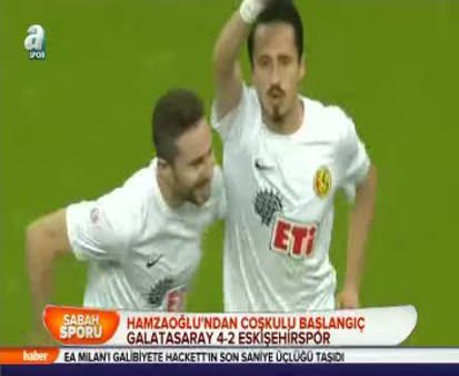 Galatasaray: 4 - Eskişehirspor: 2 (Özet)