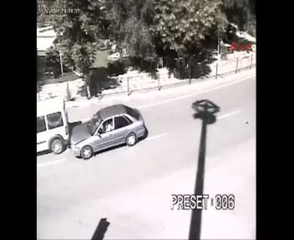 Kütahya'daki trafik kazaları MOBESE'de