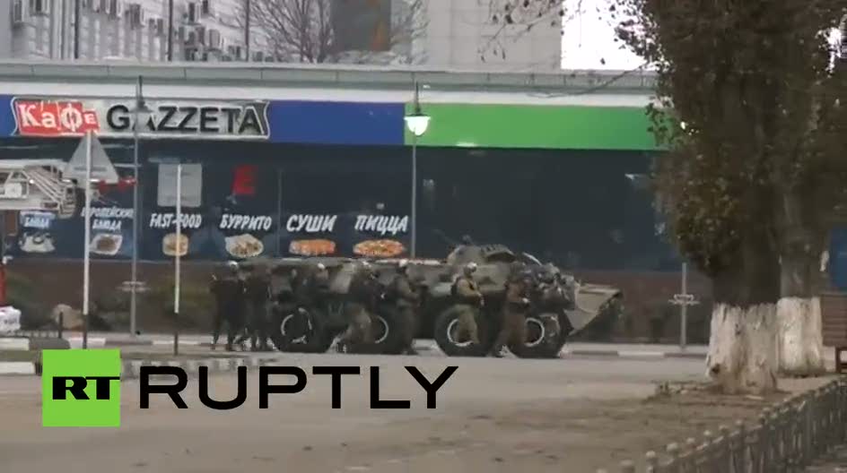 Çeçenistan'daki çatışmadan yakın görüntüler