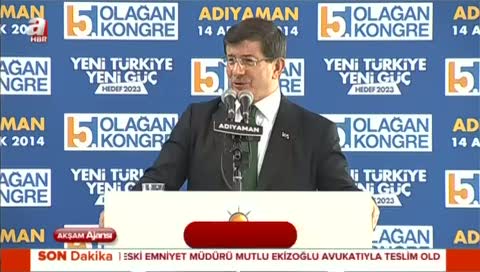 Davutoğlu Adıyaman'da önemli açıklamalar yaptı