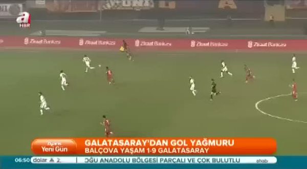 Balçova Belediyespor: 1 - Galatasaray: 9 (Özet)