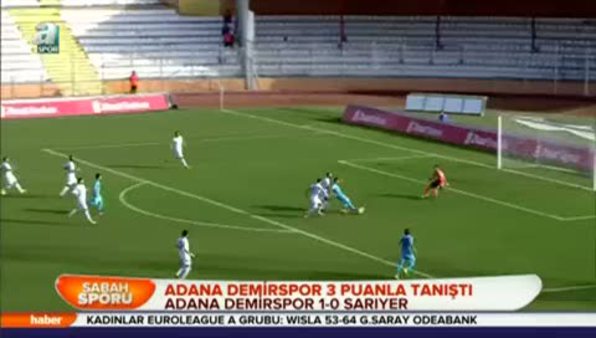 Adana Demirspor: 1 - Sarıyer: 0 (Özet)