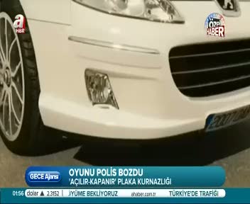 Plaka kurnazlığı polisleri şoke etti