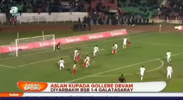 Diyarbakır BB: 1 - Galatasaray: 4 (Özet)