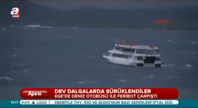 Feribot deniz otobüsüyle çarpıştı o anlar kamerada