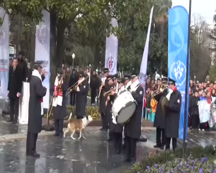 Sarıkamış töreninde bando ekibinin zor anları