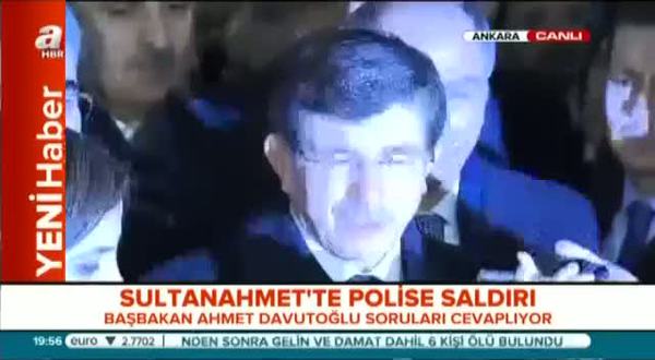 Davutoğlu'dan Sultanahmet'teki saldırıya ilişkin açıklama