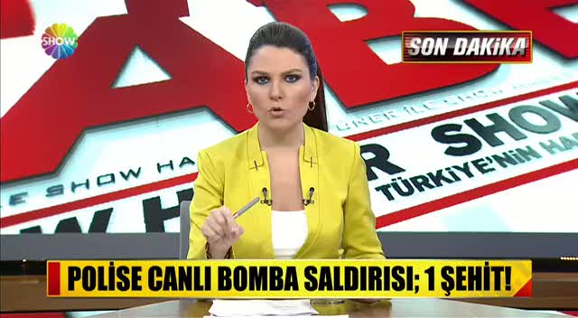 Polise canlı bomba saldırısının görüntüleri