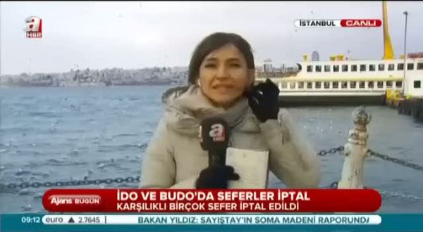 İstanbul'da ulaşıma kar engeli