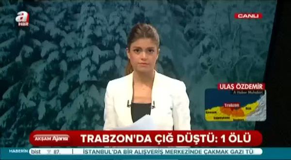 Trabzon'da çığ düştü: 1 ölü