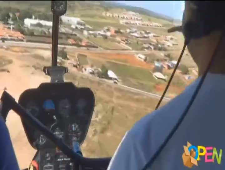 Helikopterin düşüş anı böyle kaydedildi