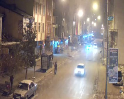 Kars'ta meydana gelen trafik kazaları MOBESE'de