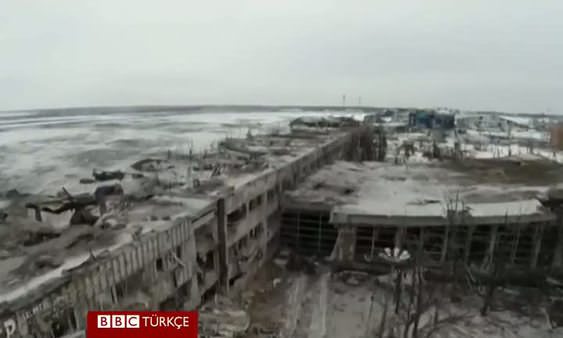 İşte Donetsk Havaalanı'nın son görüntüleri