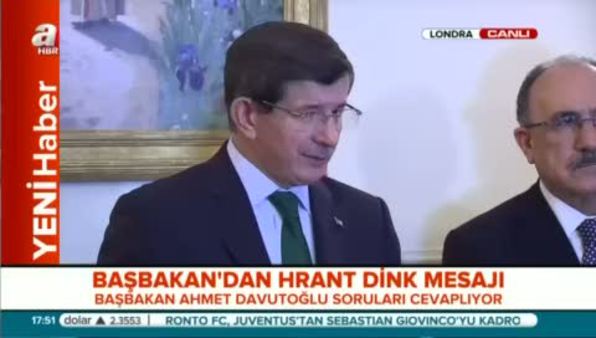 Başbakan'dan Hrant Dink açıklaması