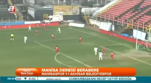 Manisaspor: 1 - Akhisar Bld. Genç.: 1 (Özet)