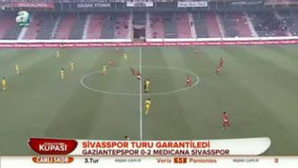 Gaziantepspor: 0 - Sivasspor: 2 (Özet)